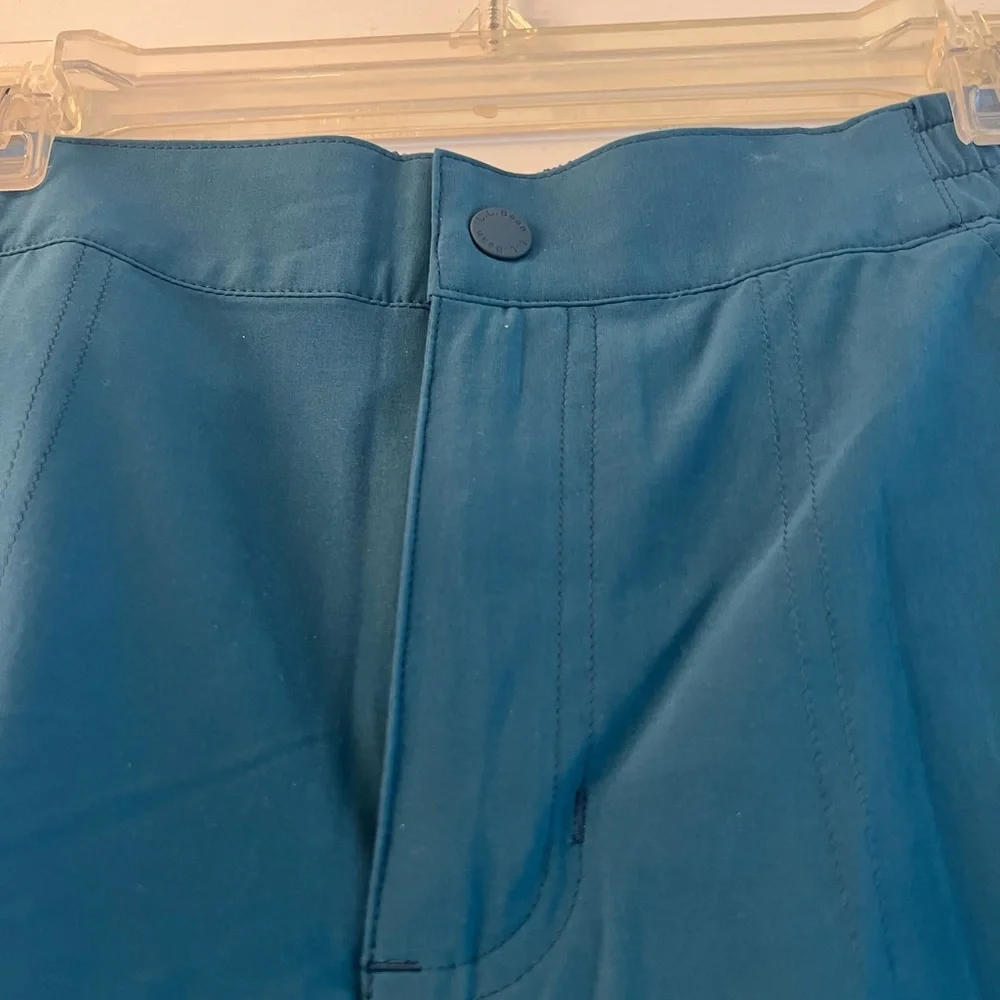 NWT LL Bean dark turquoise sun-blocking shorts/swimwear size 10 - Picture 3 of 8